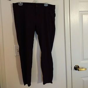 Maurices Skinny Ponte Ankle Pant- deep purple